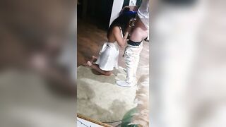 Outfit e bocchino ragazza italiana gnocca