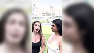 Elisa Esposito con Annarita Esposito cugine maiale OF