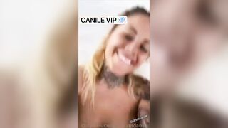 Myriam Danese video lesbo con tettona bionda tatuata OF