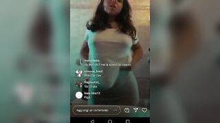 Diretta IG diciottenne italiana tettona