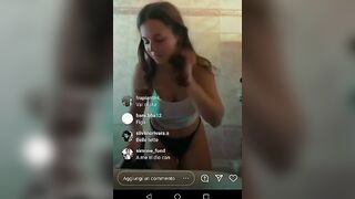 Diretta IG diciottenne italiana tettona