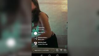 Diretta IG diciottenne italiana tettona