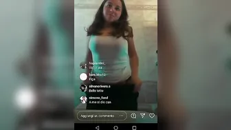 Diretta IG diciottenne italiana tettona