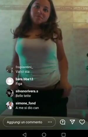 Diretta IG diciottenne italiana tettona