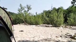 Scopata in tenda SE ARRIVA QUALCUNO LO SPOMPINO