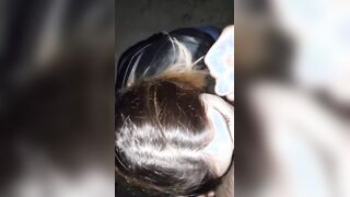 Bocchino all'aperto veloce amica troia