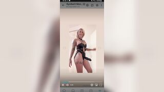 Kymbrl1 con strap on un culo da paura