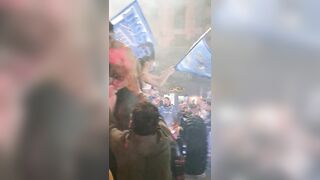 In strada festeggiando il 4 scudetto a Napoli
