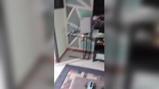 Ripresa mentre la scopa a pecorina amatoriale