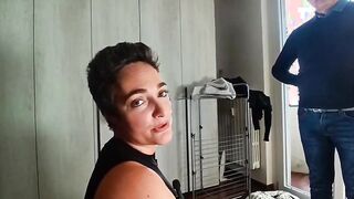 Coppia italiana cuckold bisex trio con bull