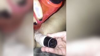 Moglie doppia penetrazione con due dildo