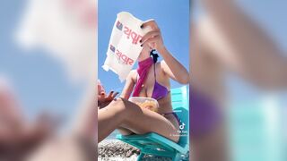 Linda Stabilini in bikini tiktok