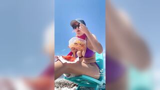 Linda Stabilini in bikini tiktok