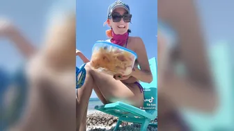 Linda Stabilini in bikini tiktok