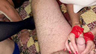 Orgia scambisti italiani con moglie che prende due cazzi