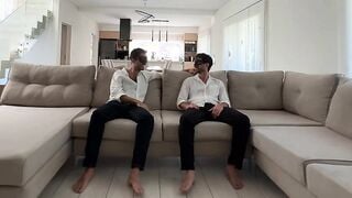 Trio amatoriale MMF con mia moglie troia