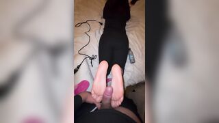 Sega con i piedi amatoriale