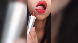 Splendida dominicana calda e le sue calde labbra