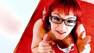 Mary sborrata sugli occhiali e sulle tettone siliconate