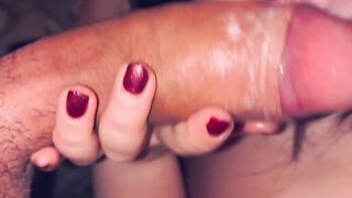 Gran pompino pov con ingoio moglie italiana tettona