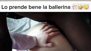 Giovane ballerina scopata da un nero