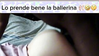 Giovane ballerina scopata da un nero