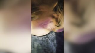 Sei proprio una gran troia,apri la bocca e ingoia