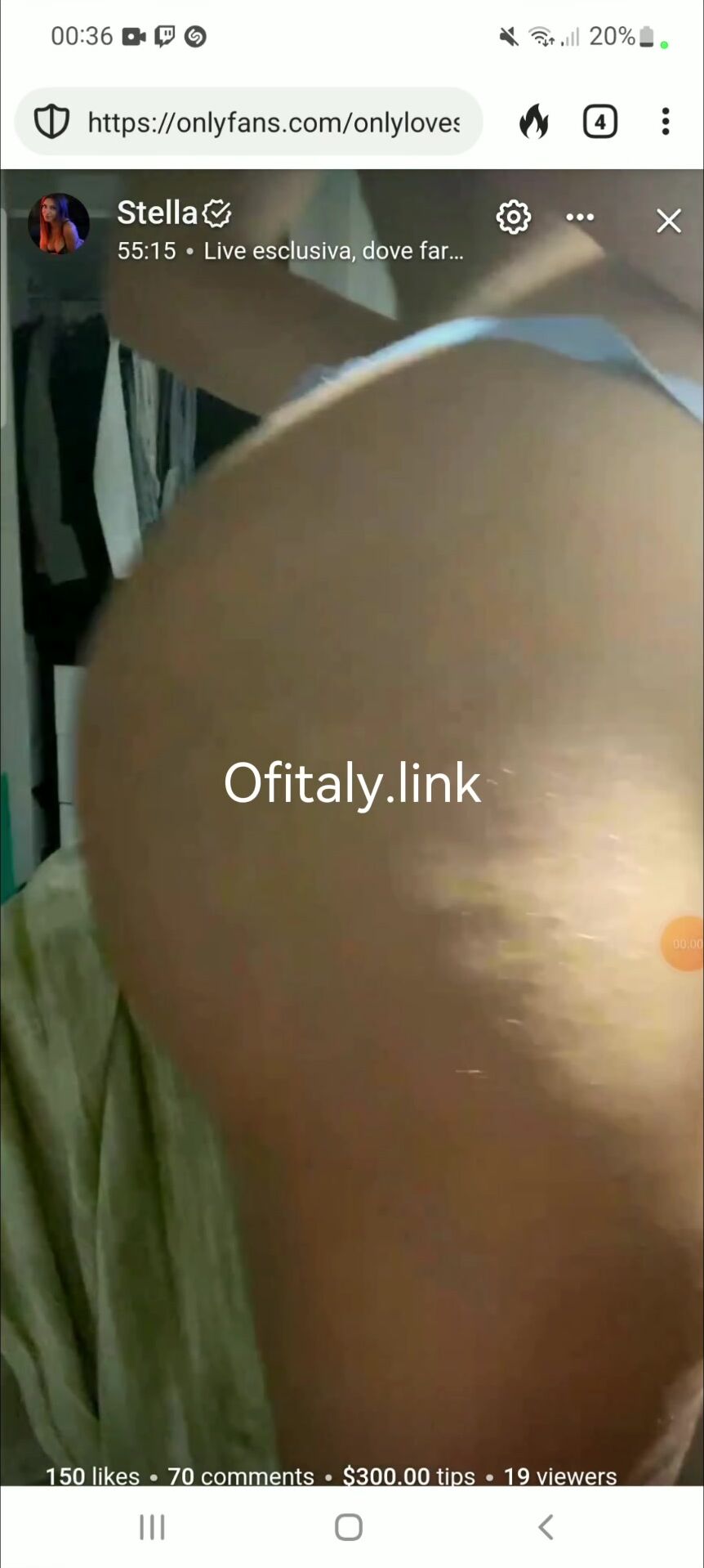 Rebecca Barbado onlylovestella filmata il suo ppv
