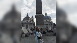 Milf italiana fica Piazza del popolo