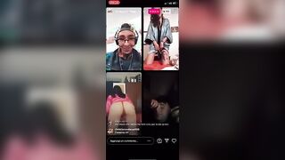 Francesca mettiti a novanta dai - Live instagram