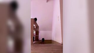 Gattona spompina due cazzi