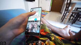 Pompino moglie con ingoio sul divano