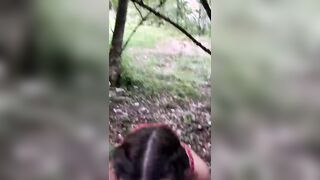 Marina la pompinara trentina succhia cazzone all'aperto