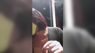 Romana tettona squirta nel camerino del negozio