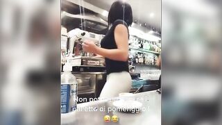 Barista Trento con culo perfetto