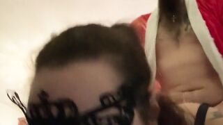 Chaiavata di Natale coppia italiana moglie a pecorina