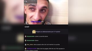 Lo succhia al fidanzato in diretta e gli sputa in faccia