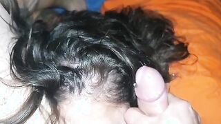 Sperma sui suoi capelli
