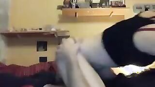 Trio a casa mia con due mie amiche zoccole