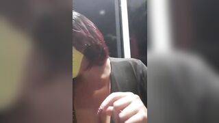 In camerino in negozio romana tettona esibizionista