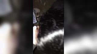 Moglie italiana fa un pompino nel parcheggio a guardone