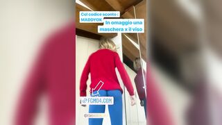 Maddalena Corvagli in blue che gnocca