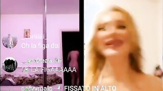 Italiane esibizioniste nude in live Instagram