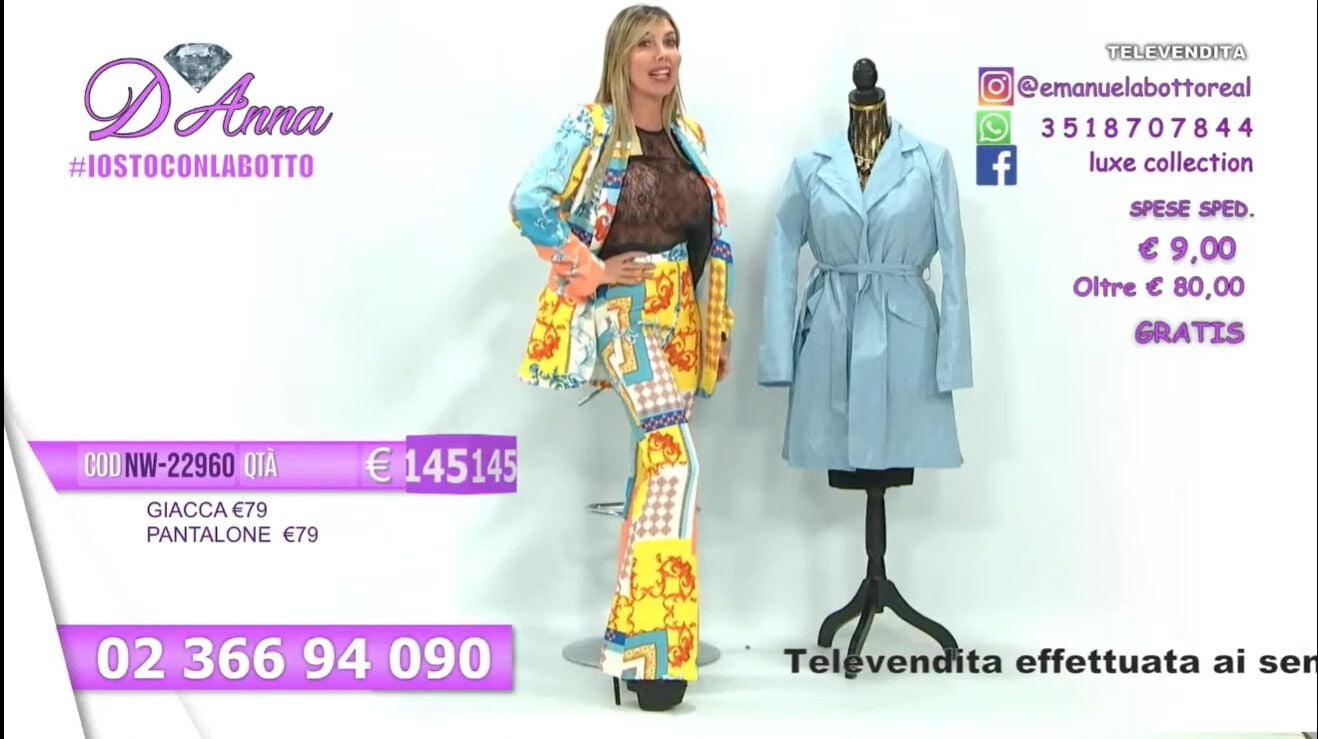 Emanuela Botto in tv che tette