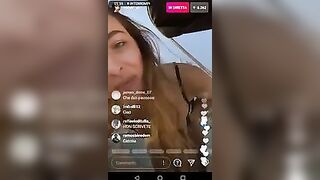 Roberryc youtuber italiane in live IG a Dubai