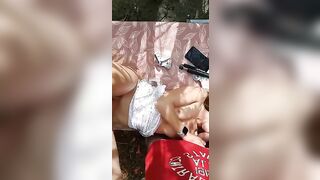 Fidanzata toscana scopata in camporella all'aperto